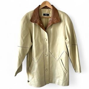 Vintage JRGarcia 3/4 Length Leather Coat Size E.U.44